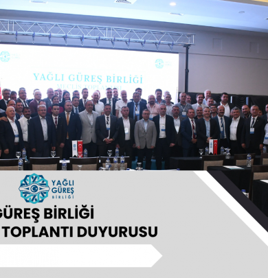 Yağlı Güreş Birliği Kasım Ayı Meclis Toplantı Duyurusu