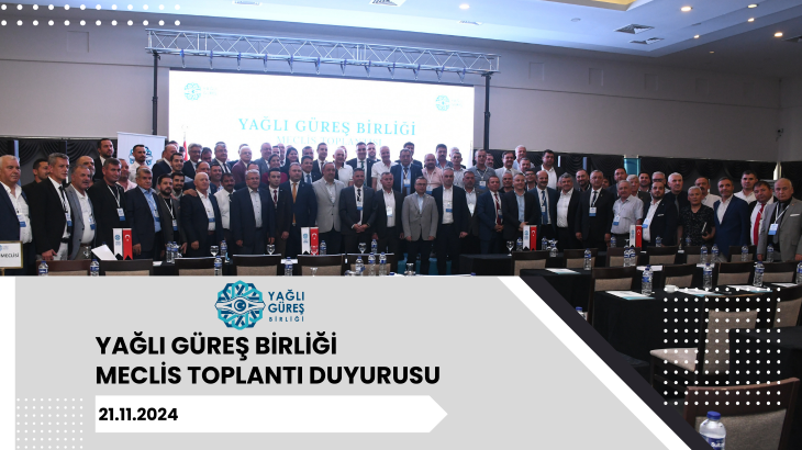 Yağlı Güreş Birliği Kasım Ayı Meclis Toplantı Duyurusu